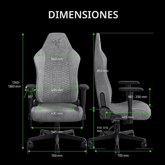 Razer Iskur V2 X Tela | Ergonomica | Transpirable