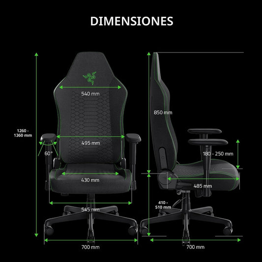 Razer Iskur X V2 | Tela | Transpirable